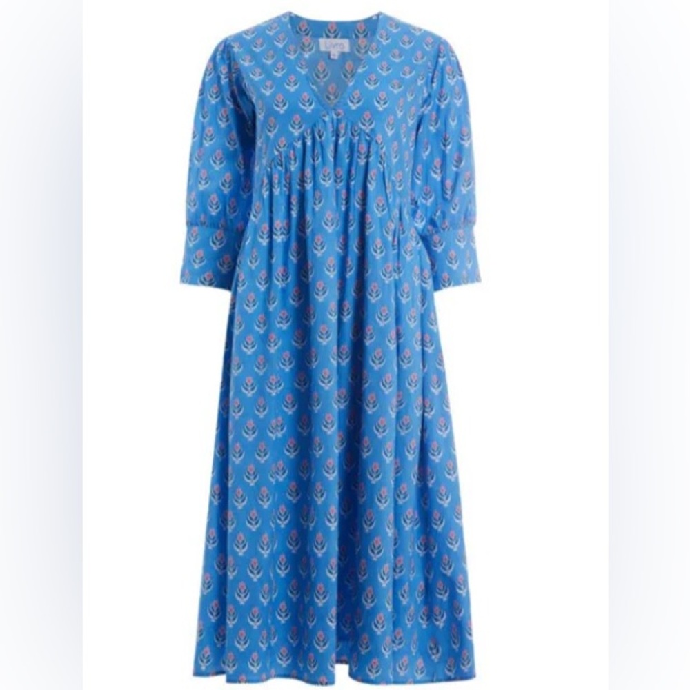 Livro Blue Floral Midi Dress from Monkee’s